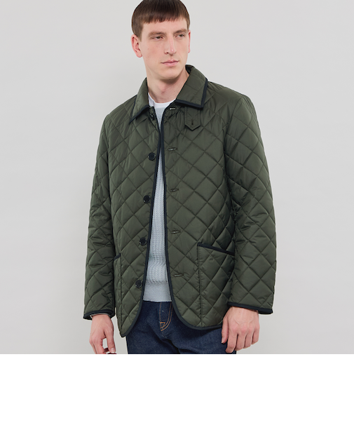 【WEB・一部店舗限定】【WATSON】ポリエステルタフタキルティングブルゾン