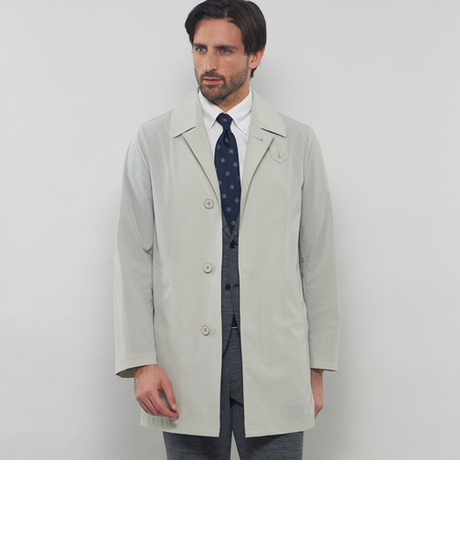 【LEON掲載】【DUNFORD SHORT】【FEATHER-TECH PAC】【FLEX NYLON】ストレッチナイロンステンカラーコート