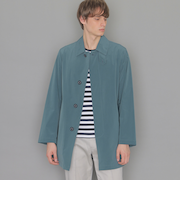 【LEON掲載】【DUNFORD SHORT】【FEATHER-TECH PAC】【FLEX NYLON】ストレッチナイロンステンカラーコート