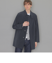 【LEON掲載】【DUNFORD SHORT】【FEATHER-TECH PAC】【FLEX NYLON】ストレッチナイロンステンカラーコート