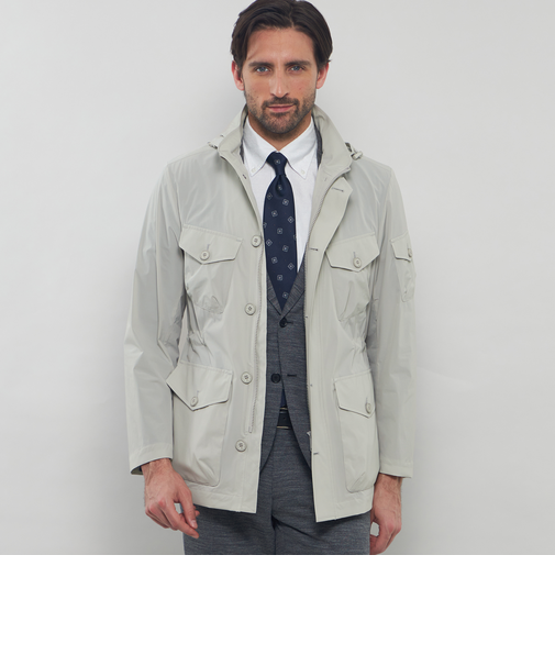 【BERWICK】【FEATHER-TECH PAC】【FLEX NYLON】ストレッチナイロンミリタリーブルゾン