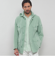 【BERWICK】【FEATHER-TECH PAC】【FLEX NYLON】ストレッチナイロンミリタリーブルゾン