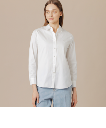 スビンコットンブロードブラウス