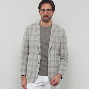 【NEW BRIDGE】【Di Fabio/ディ・ファビオ】サマーツイードチェックジャケット