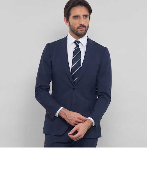 【NEW BRIDGE】Super110's ピンドットスーツ