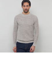 ギマコットンクルーネックニット