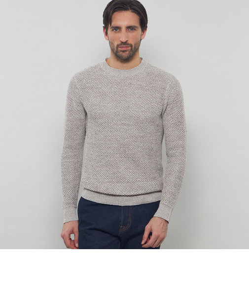 ギマコットンクルーネックニット