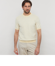 交編メランジコットンニットT