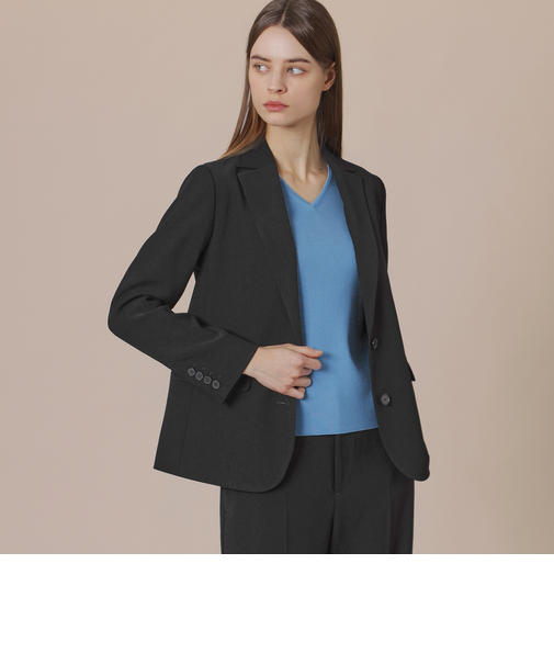 ポリエステルバックサテンジャケット