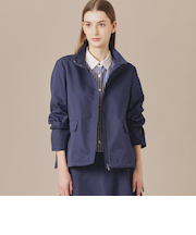 ハイブリッドギャバジンスタンドカラーブルゾン