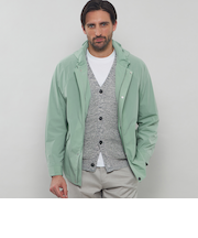 【FEATHER-TECH PAC】【FLEX NYLON】ストレッチナイロンフーデットブルゾン