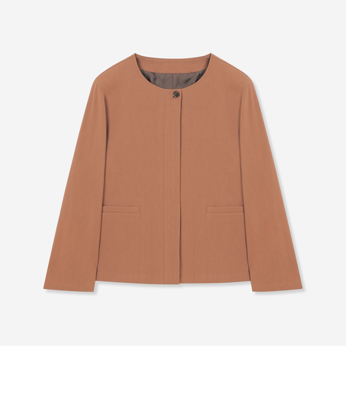 リネンレーヨンストレッチジャケット