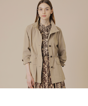 コットンナイロンエンザイムシャンブレーコート