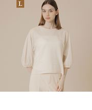 【L】アーガイルジャージープルオーバー