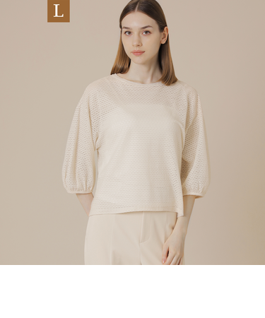 【L】アーガイルジャージープルオーバー