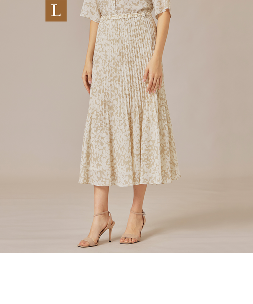 【L】【WEB・一部店舗限定】シルエットフラワースカート