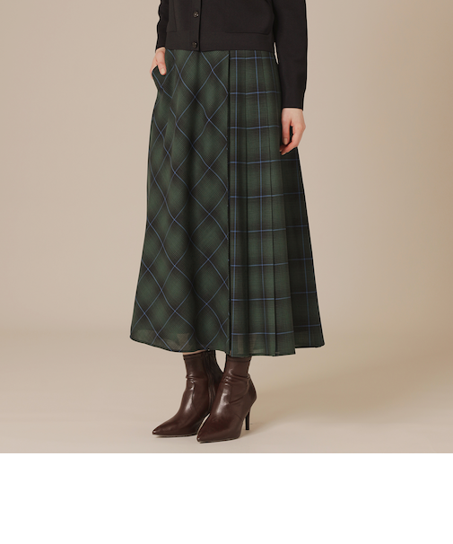 ウォッシャブルウールビエラスカート