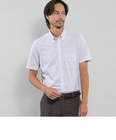 【FLEX JERSEY】ジオメトリックジャージー半袖シャツ