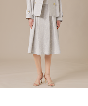 【婦人画報掲載】【BIBURY FLOWER】バイブリーフラワージャカードスカート