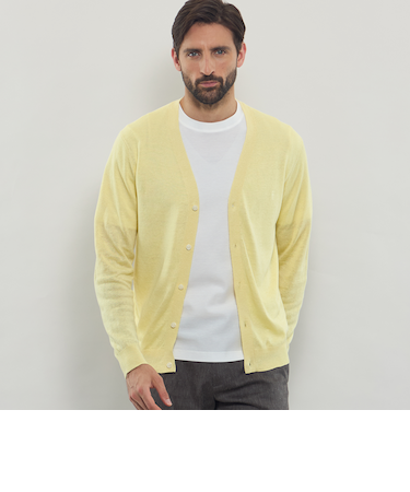 【LEON掲載】ハイゲージリネンカーディガン