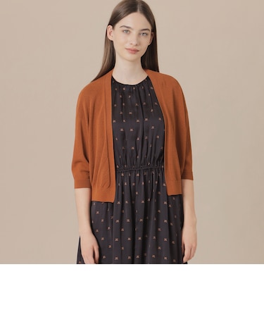 エアリーホールガーメントニットボレロ