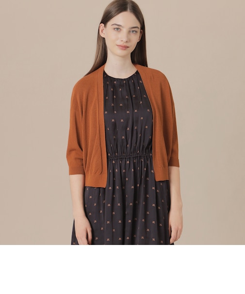 エアリーホールガーメントニットボレロ