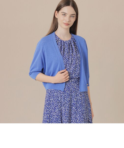 エアリーホールガーメントニットボレロ