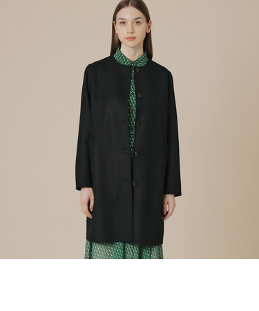 ライトウールリバーノーカラーコート