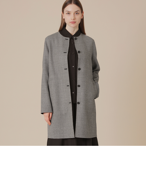 ライトウールリバーノーカラーコート｜マッキントッシュ ロンドンの