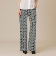 【BIBURY FLOWER】バイカラーバイブリーサテンパンツ