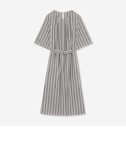 【L】コットンキュプラストレッチワンピース