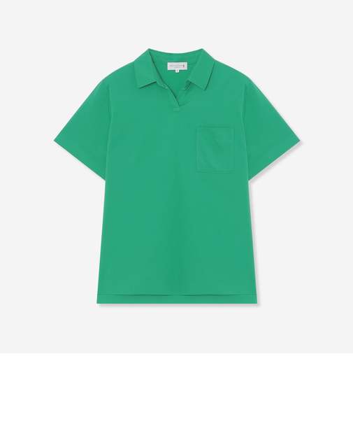 プレーティング天竺スキッパー