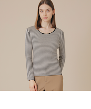 【SUPER FINE LAB.】メルテッドサウラコットンクルーネックプルオーバー