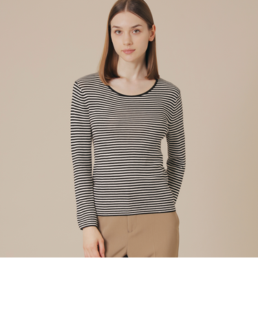 【SUPER FINE LAB.】メルテッドサウラコットンクルーネックプルオーバー