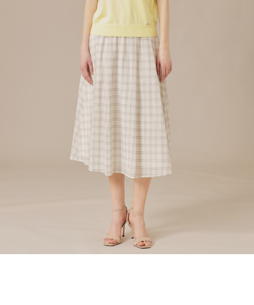 ウォッシャブルシアーウールスカート