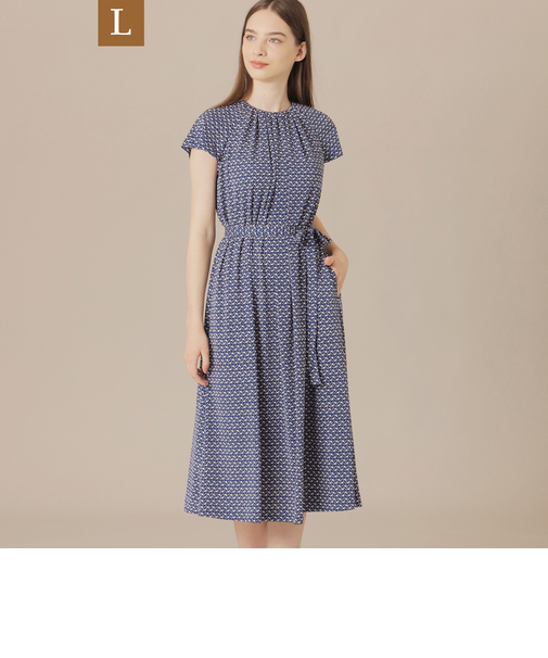 【L】【WEB・一部店舗限定】レードルプリントワンピース