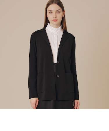 クリアーニットジャケット