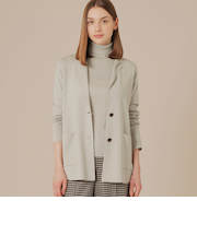 クリアーニットジャケット