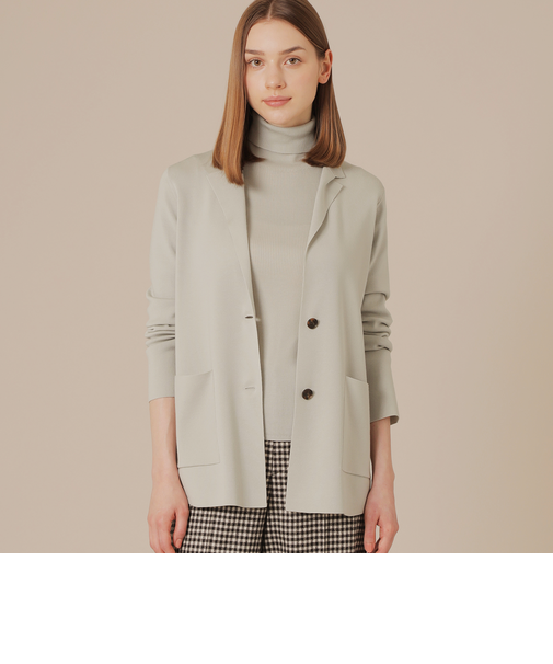 クリアーニットジャケット