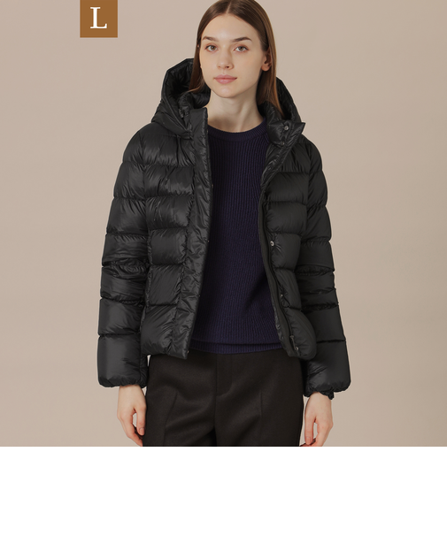 【Precious12月号】【L】ナイロンタフタダウンコート