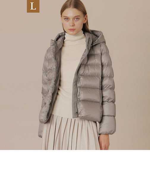 【Precious12月号】【L】ナイロンタフタダウンコート