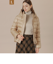 【Precious12月号】【L】ナイロンタフタダウンコート