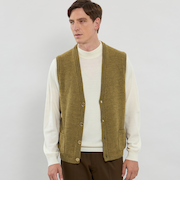 ウールアルパカニットベスト