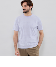 マイクロリンクスボーダー半袖Tシャツ