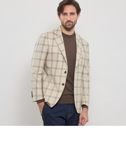 ウールチェックジャケット