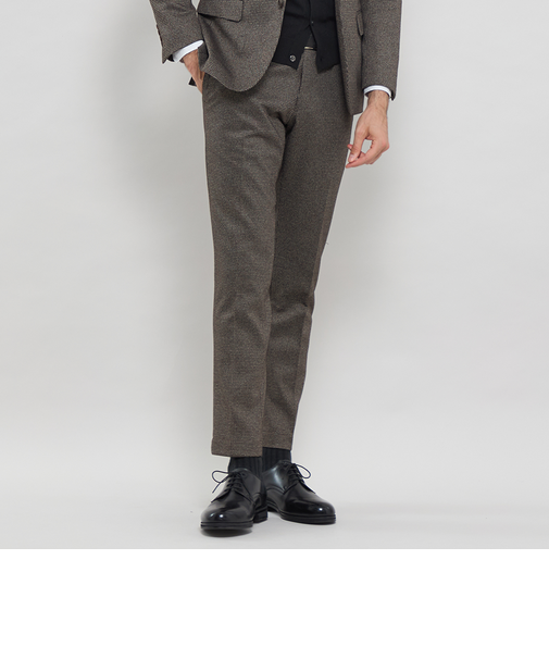 【WEB・一部店舗限定】【FLEX JERSEY】千鳥ジャージーセットアップパンツ