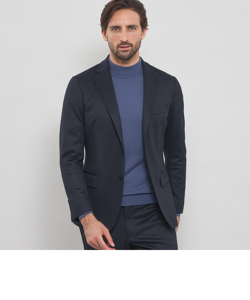 【WEB・一部店舗限定】【FLEX JERSEY】ハウンドトゥースジャージーセットアップジャケット