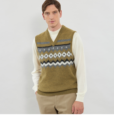 フェアアイルニットベスト