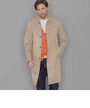 【WEB・一部店舗限定】【DUNFORD】スビンコットンポリエステルギャバジンステンカラーコート