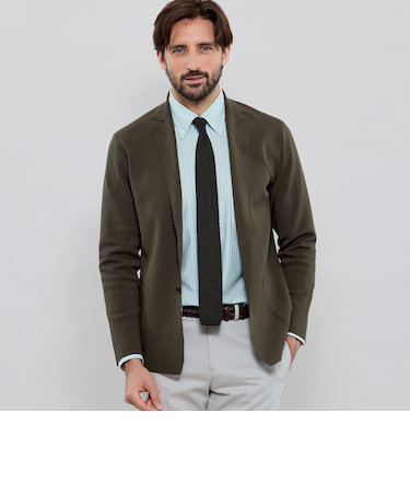 ミラノリブニットジャケット